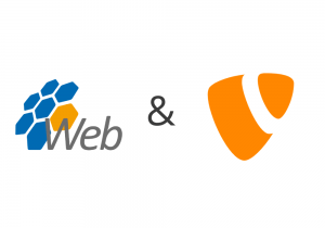 Die Logos von sixhop.net und Typo3